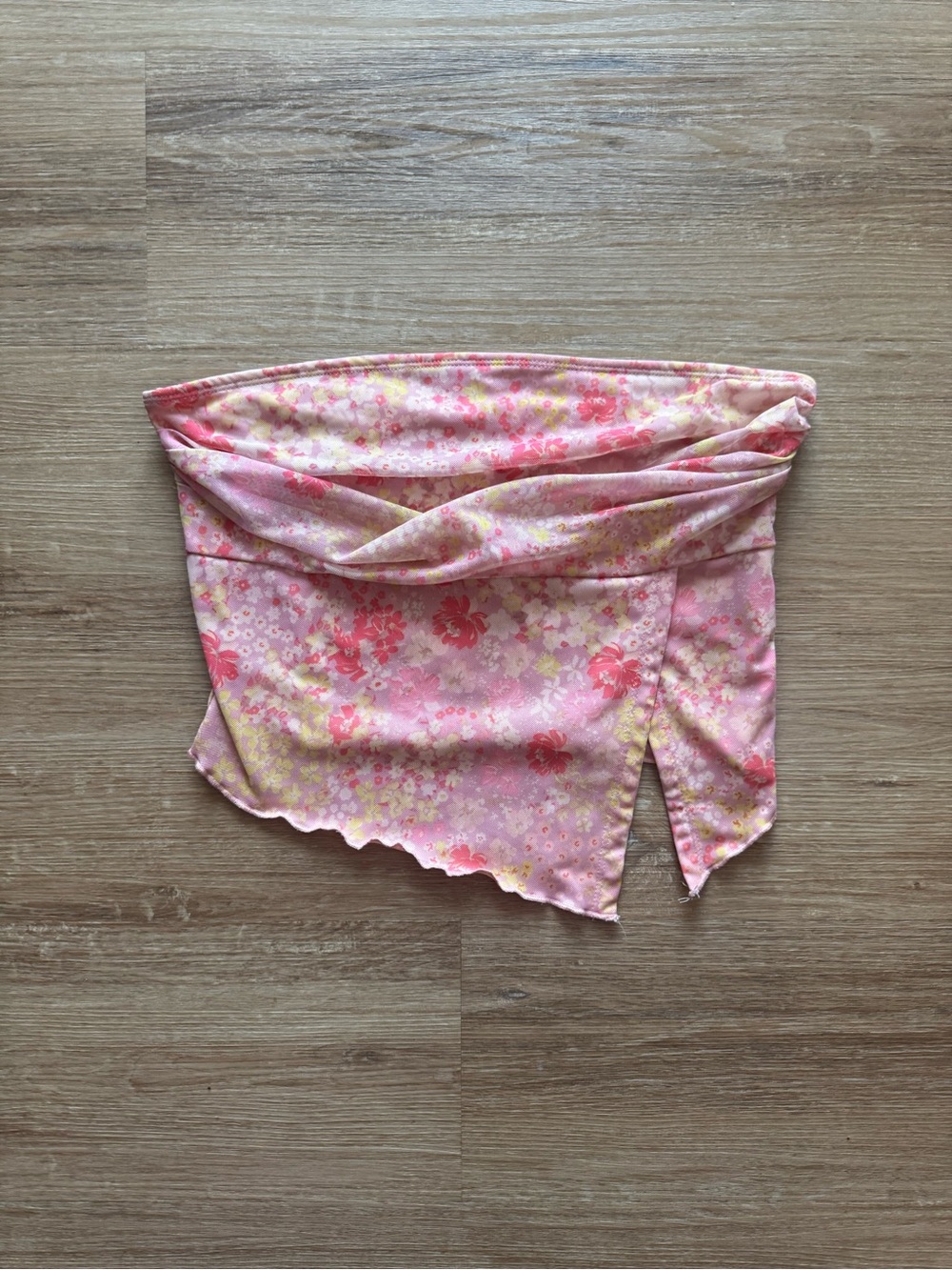 SHEIN Pink Floral Tube Top